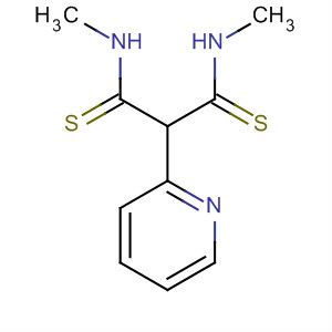 Molecular Structure of 111149-63-4 (Propanedithioamide, N,N'-dimethyl-2-(2-pyridinyl)-)