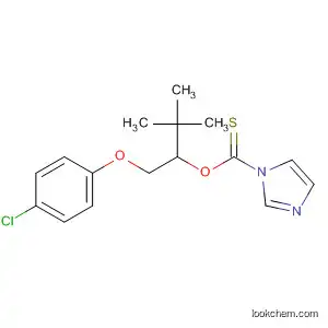 Molecular Structure of 111226-59-6 (1H-Imidazole-1-carbothioic acid,
O-[1-[(4-chlorophenoxy)methyl]-2,2-dimethylpropyl] ester)