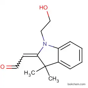 Molecular Structure of 111281-55-1 (Acetaldehyde,
[1,3-dihydro-1-(2-hydroxyethyl)-3,3-dimethyl-2H-indol-2-ylidene]-)