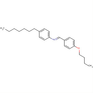 Molecular Structure of 111458-13-0 (Benzenamine, N-[(4-butoxyphenyl)methylene]-4-heptyl-, (E)-)