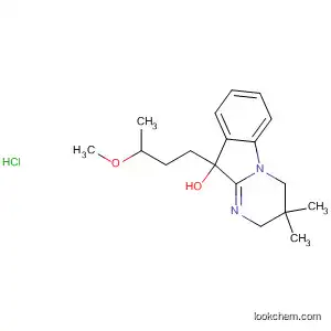 Pyrimido[1,2-a]indol-10-ol,
2,3,4,10-tetrahydro-10-(3-methoxybutyl)-3,3-dimethyl-,
monohydrochloride