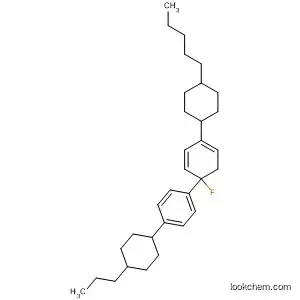 Molecular Structure of 114866-97-6 (1,1'-Biphenyl, fluoro-4-(4-pentylcyclohexyl)-4'-(4-propylcyclohexyl)-)