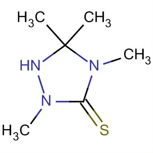 Molecular Structure of 115029-47-5 (1,2,4-Triazolidine-3-thione, 2,4,5,5-tetramethyl-)