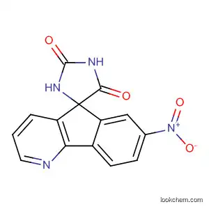 Molecular Structure of 115623-52-4 (Spiro[imidazolidine-4,5'-[5H]indeno[1,2-b]pyridine]-2,5-dione, 7'-nitro-)
