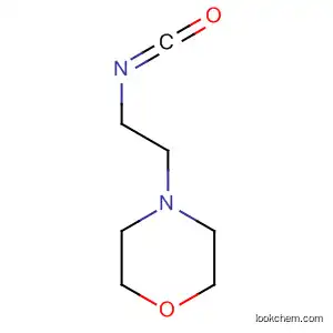 Molecular Structure of 116237-40-2 (Morpholine, 4-(2-isocyanatoethyl)-)