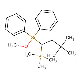 Molecular Structure of 116429-88-0 (Silane, [3,3-dimethyl-1-(trimethylsilyl)butyl]methoxydiphenyl-)