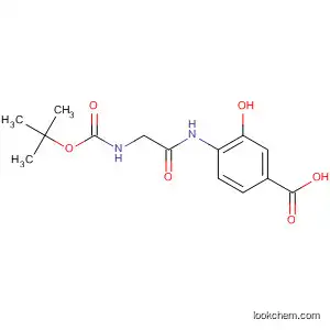 Molecular Structure of 117333-72-9 (Benzoic acid,
4-[[[[(1,1-dimethylethoxy)carbonyl]amino]acetyl]amino]-3-hydroxy-)
