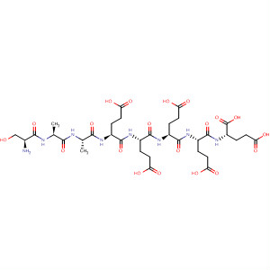 Molecular Structure of 118352-81-1 (L-Glutamic acid,
N-[N-[N-[N-[N-[N-(N-L-seryl-L-alanyl)-L-alanyl]-L-a-glutamyl]-L-a-glutamyl]
-L-a-glutamyl]-L-a-glutamyl]-)