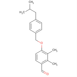 Molecular Structure of 119347-93-2 (Benzaldehyde, 2,3-dimethyl-4-[[4-(2-methylpropyl)phenyl]methoxy]-)