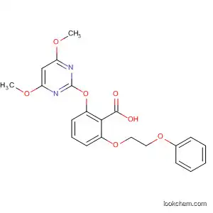 Molecular Structure of 120259-38-3 (Benzoic acid,
2-[(4,6-dimethoxy-2-pyrimidinyl)oxy]-6-(2-phenoxyethoxy)-)
