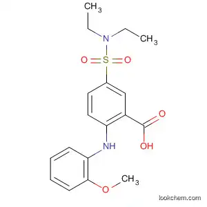 Molecular Structure of 120552-35-4 (Benzoic acid, 5-[(diethylamino)sulfonyl]-2-[(2-methoxyphenyl)amino]-)