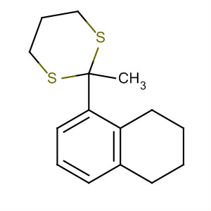 Molecular Structure of 120591-71-1 (1,3-Dithiane, 2-methyl-2-(5,6,7,8-tetrahydro-1-naphthalenyl)-)