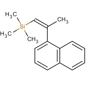 Molecular Structure of 120824-98-8 (Silane, trimethyl[2-(1-naphthalenyl)-1-propenyl]-, (Z)-)