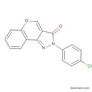 Molecular Structure of 121694-45-9 ([1]Benzopyrano[4,3-c]pyrazol-3(2H)-one, 2-(4-chlorophenyl)-)