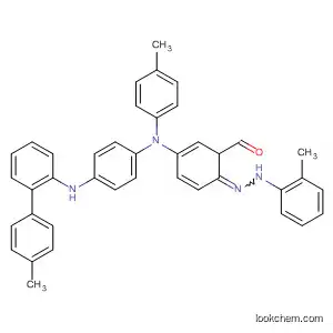 Molecular Structure of 123073-03-0 (Benzaldehyde,
4-[(4-methylphenyl)[4-[(4-methylphenyl)phenylamino]phenyl]amino]-,
methylphenylhydrazone)