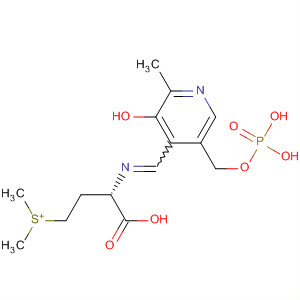 Molecular Structure of 126739-46-6 (Sulfonium,
[3-carboxy-3-[[[3-hydroxy-2-methyl-5-[(phosphonooxy)methyl]-4-pyridinyl
]methylene]amino]propyl]dimethyl-, (S)-)