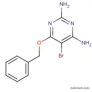 Molecular Structure of 127116-70-5 (2,4-Pyrimidinediamine, 5-bromo-6-(phenylmethoxy)-)