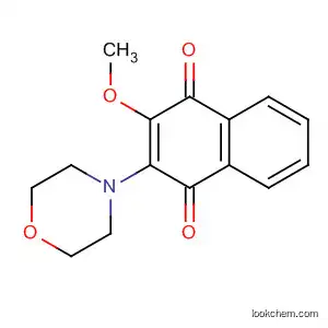 Molecular Structure of 128937-74-6 (1,4-Naphthalenedione, 2-methoxy-3-(4-morpholinyl)-)