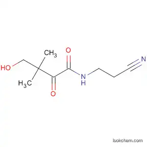 Molecular Structure of 129024-41-5 (Butanamide, N-(2-cyanoethyl)-4-hydroxy-3,3-dimethyl-2-oxo-)