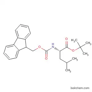 Molecular Structure of 129460-20-4 (L-Leucine, N-[(9H-fluoren-9-ylmethoxy)carbonyl]-, 1,1-dimethylethyl
ester)