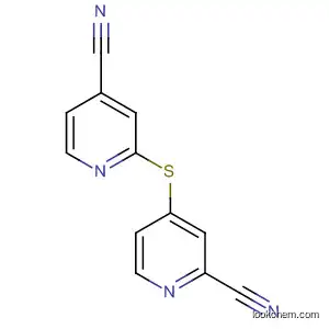 Molecular Structure of 130562-04-8 (2-Pyridinecarbonitrile, 4-[(4-cyano-2-pyridinyl)thio]-)