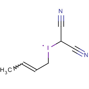 Molecular Structure of 130575-22-3 (Propanedinitrile, 2-butenyliodo-)