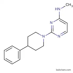 Molecular Structure of 131039-21-9 (4-Pyrimidinamine, N-methyl-2-(4-phenyl-1-piperidinyl)-)
