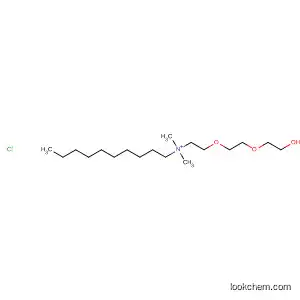 Molecular Structure of 131671-88-0 (1-Decanaminium, N-[2-[2-(2-hydroxyethoxy)ethoxy]ethyl]-N,N-dimethyl-,
chloride)