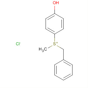 Molecular Structure of 132733-08-5 (Sulfonium, (4-hydroxyphenyl)methyl(phenylmethyl)-, chloride)