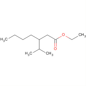 Molecular Structure of 132767-04-5 (Heptanoic acid, 3-(1-methylethyl)-, ethyl ester)