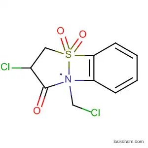 Molecular Structure of 133741-72-7 (1,2-Benzisothiazol-3(2H)-one, 4-chloro-2-(chloromethyl)-, 1,1-dioxide)