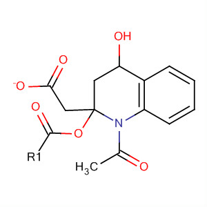 Molecular Structure of 133826-55-8 (4-Quinolinol, 1-acetyl-1,2,3,4-tetrahydro-, acetate (ester))