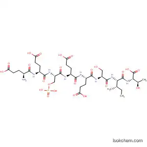 Molecular Structure of 135531-30-5 (L-Threonine,
N-[N-[N-[N-[N-[N-(N-L-a-glutamyl-L-a-glutamyl)-O-phosphono-L-seryl]-L-
a-glutamyl]-L-a-glutamyl]-L-seryl]-L-isoleucyl]-)
