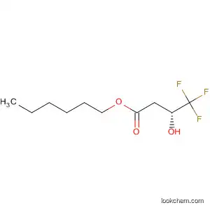 Butanoic acid, 4,4,4-trifluoro-3-hydroxy-, hexyl ester, (R)-