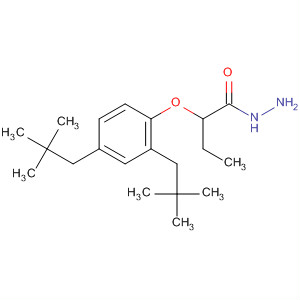 Molecular Structure of 136351-76-3 (Butanoic acid, 2-[2,4-bis(2,2-dimethylpropyl)phenoxy]-, hydrazide)