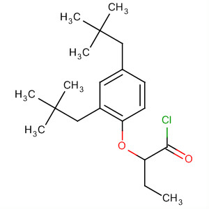 Molecular Structure of 136351-82-1 (Butanoyl chloride, 2-[2,4-bis(2,2-dimethylpropyl)phenoxy]-)