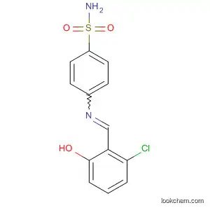 Molecular Structure of 136917-39-0 (Benzenesulfonamide, 4-[[(2-chloro-6-hydroxyphenyl)methylene]amino]-)