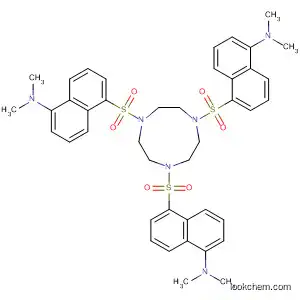 Molecular Structure of 137029-33-5 (1H-1,4,7-Triazonine,
1,4,7-tris[[5-(dimethylamino)-1-naphthalenyl]sulfonyl]octahydro-)