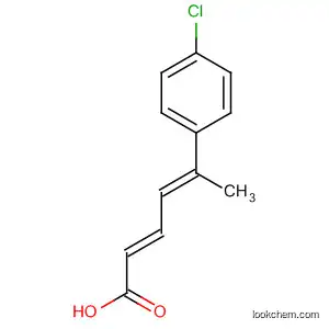 Molecular Structure of 137078-45-6 (2,4-Hexadienoic acid, 5-(4-chlorophenyl)-, (E,E)-)