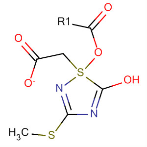 Molecular Structure of 137103-10-7 (1,2,4-Thiadiazol-5-ol, 3-(methylthio)-, acetate (ester))