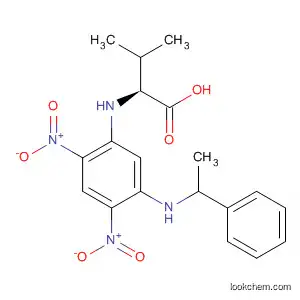 Molecular Structure of 137816-96-7 (L-Valine, N-[2,4-dinitro-5-[(1-phenylethyl)amino]phenyl]-, (S)-)