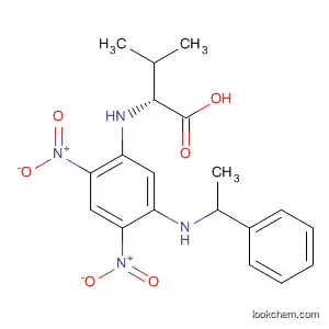 Molecular Structure of 137817-05-1 (D-Valine, N-[2,4-dinitro-5-[(1-phenylethyl)amino]phenyl]-, (S)-)