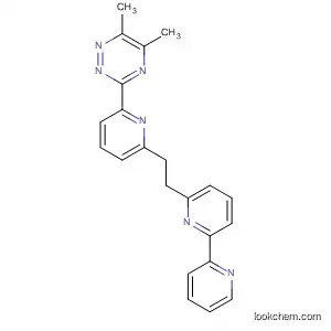 Molecular Structure of 137956-21-9 (1,2,4-Triazine, 3-[6-(2-[2,2'-bipyridin]-6-ylethyl)-2-pyridinyl]-5,6-dimethyl-)