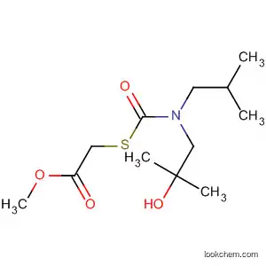 Molecular Structure of 138001-50-0 (Acetic acid,
[[[(2-hydroxy-2-methylpropyl)(2-methylpropyl)amino]carbonyl]thio]-,
methyl ester)