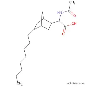 Molecular Structure of 138002-02-5 (Bicyclo[2.2.1]heptane-2-acetic acid, a-(acetylamino)-5-octyl-)