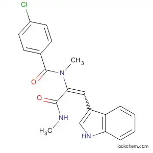 Molecular Structure of 138120-10-2 (Benzamide,
4-chloro-N-[2-(1H-indol-3-yl)-1-[(methylamino)carbonyl]ethenyl]-N-meth
yl-)
