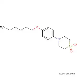 Thiomorpholine, 4-[4-(hexyloxy)phenyl]-, 1,1-dioxide