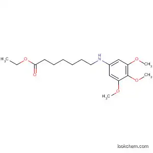 Molecular Structure of 138281-89-7 (Heptanoic acid, 7-[(3,4,5-trimethoxyphenyl)amino]-, ethyl ester)
