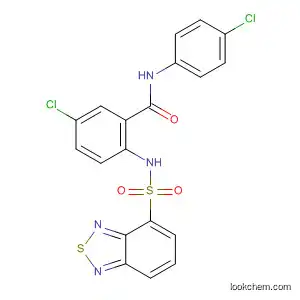 Molecular Structure of 138323-26-9 (Benzamide,
2-[(2,1,3-benzothiadiazol-4-ylsulfonyl)amino]-5-chloro-N-(4-chlorophenyl
)-)
