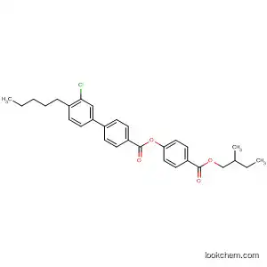 Molecular Structure of 138327-26-1 ([1,1'-Biphenyl]-4-carboxylic acid, 3'-chloro-4'-pentyl-,
4-[(2-methylbutoxy)carbonyl]phenyl ester)